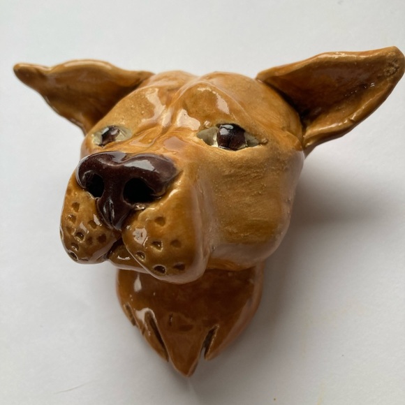 Ceramic Dog Head